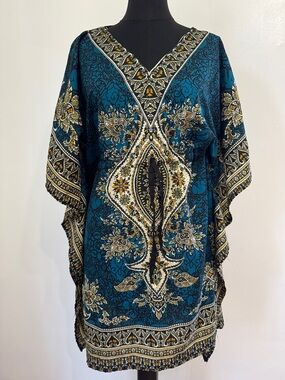 Dashiki Caftan Tunic Top Swim Bathing Suit Cover Up